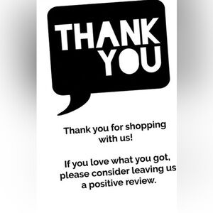 Love Notes Thank You Card - Black and White